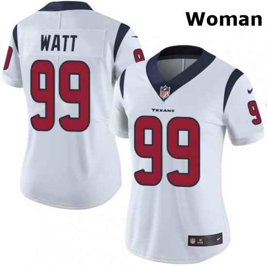 Womens Nike Houston Texans 99 JJ Watt Limited White Vapor Untouchable NFL Jersey